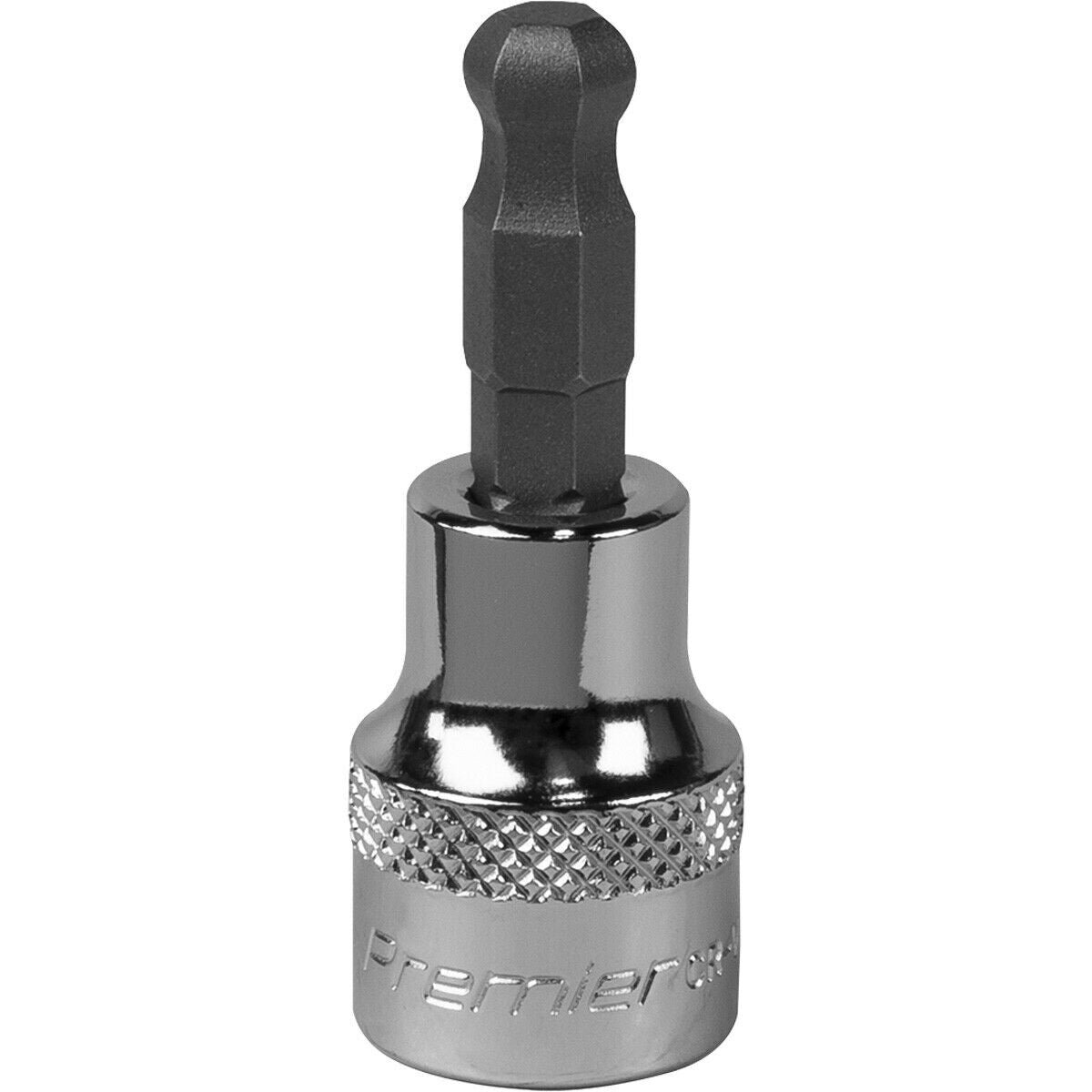 7mm Ball-End Hex Socket Bit - 3/8" Square Drive - Chrome Vanadium Wrench Socket